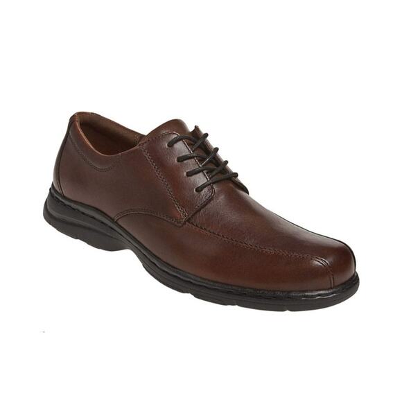 Dunham By New Balance Mens Bryce Oxfords Brown Leather Shoes Size 11.5D DAA03BR - Picture 1 of 10